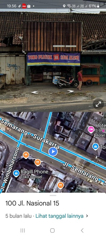 Ruang Usaha Harga Di Bawah Apraisal Di Pinggir Jl A Yani, Kartasura, Jawa Tengah