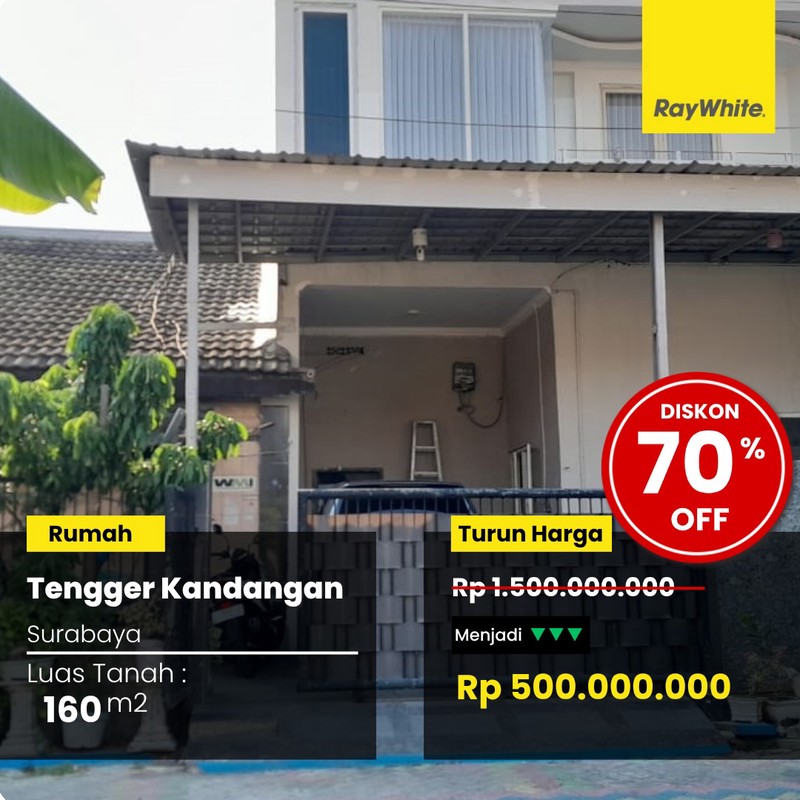 Dijual Rumah Lelang di Tengger Kandangan Surabaya