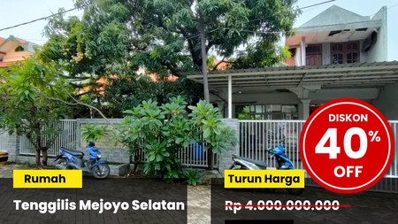 Dijual Rumah di Tenggilis Mejoyo Selatan Surabaya Timur