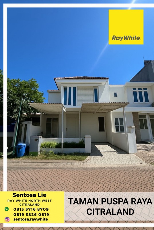 2 Milyaran Dijual Rumah Citraland Taman Puspa Raya Bonus Semi Furniture New Modern, Ac, Smart Door, Kanopy Otomatis Dekat Universitas Ciputra, Pasar Modern, Hokky Buah, Ciputra Hospital, Pakuwon Mall