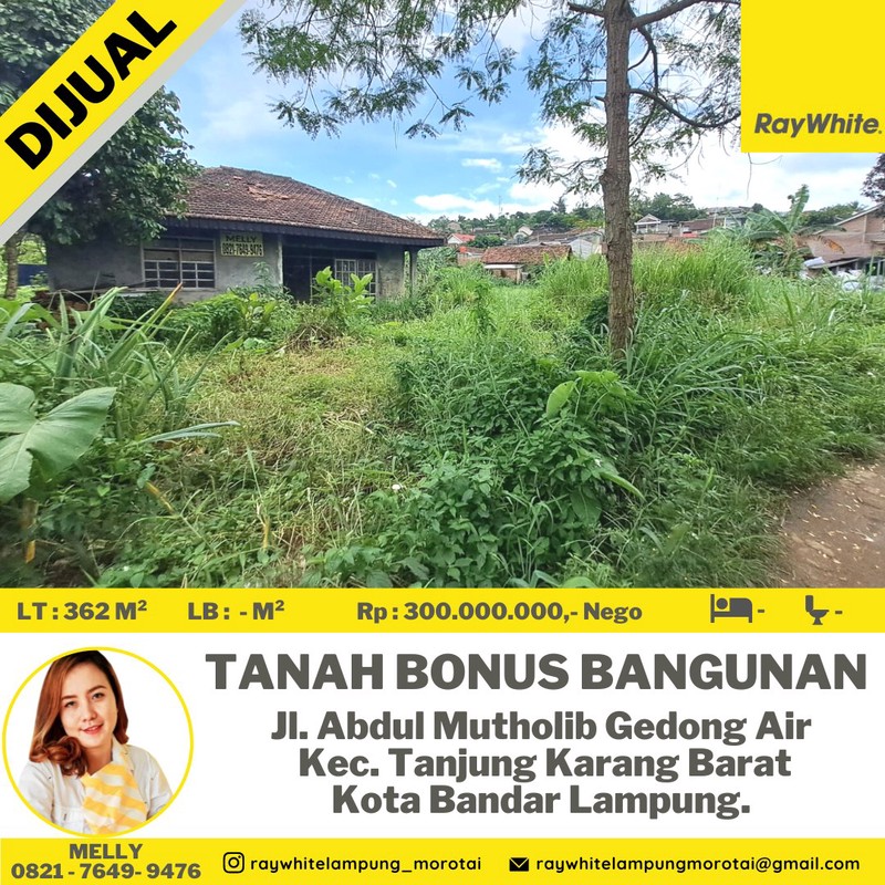 tanah murah gedong air