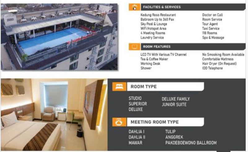 Dijual Hotel Bintang 3 di Area Wista Dekat Malioboro Yogyakarta