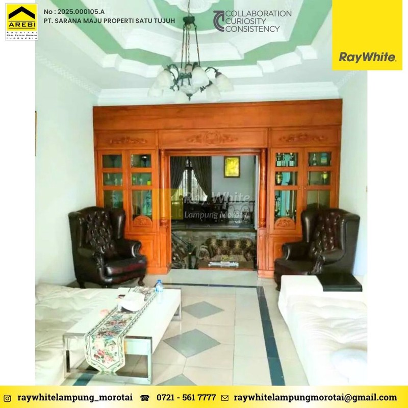 Semi Furnished Kedamaian Bandar Lampung Rumah ini disewkan 75 juta per tahun nego