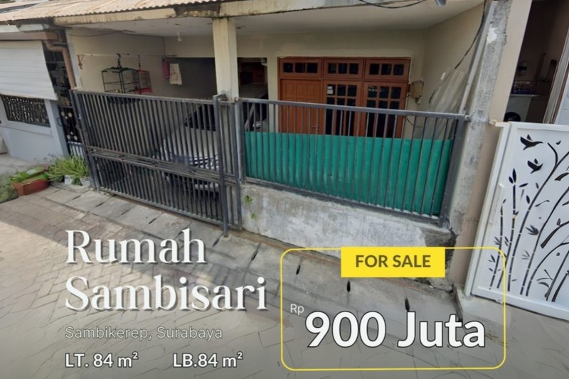 Dijual Rumah Nyaman di Lontar Sambisari Surabaya Barat - Lokasi Strategis Dekat Citraland & Graha Natura