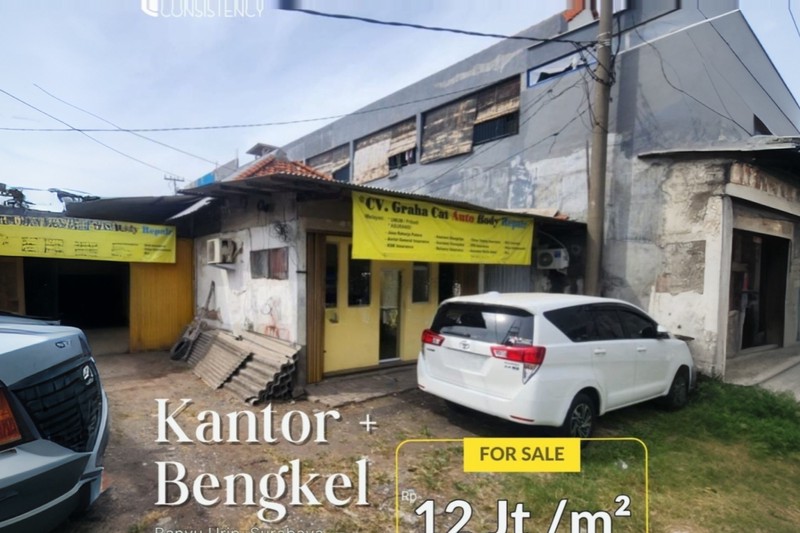 Dijual Gudang + Kantor Strategis di Raya Banyu Urip Surabaya - Lokasi Premium, Harga Di Bawah Pasar!