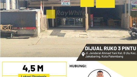 Dijual Cepat Ruko Bagus Di Kota Palembang