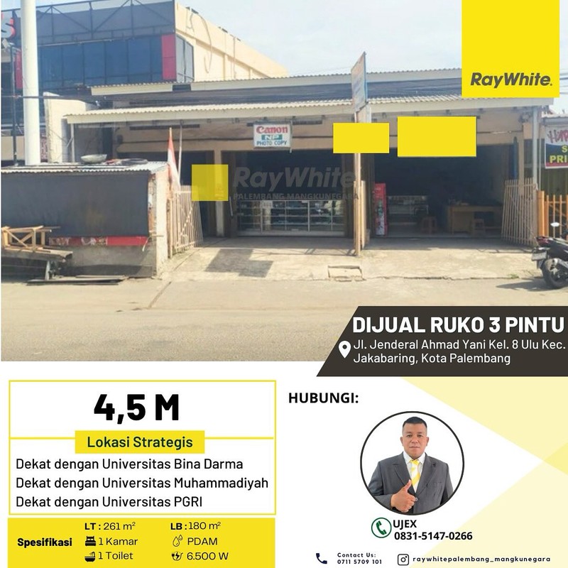 Dijual Cepat Ruko Bagus Di Kota Palembang