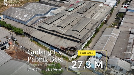 Dijual Gudang Ex Pabrik Besi di Kawasan Industri Margomulyo Surabaya - Luas, Kokoh, dan Lokasi Super Strategis!
