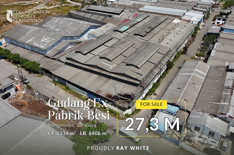Dijual Gudang Ex Pabrik Besi di Kawasan Industri Margomulyo Surabaya - Luas, Kokoh, dan Lokasi Super Strategis!