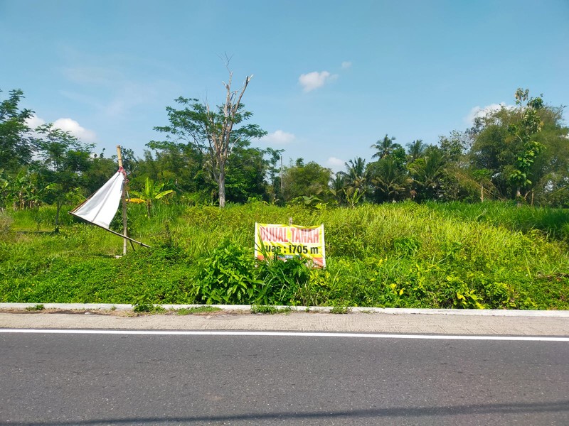 Dijual Tanah 1705 Meter Persegi Cocok Untuk Cluster/Investasi, Umbulmartani, Ngemplak, Sleman