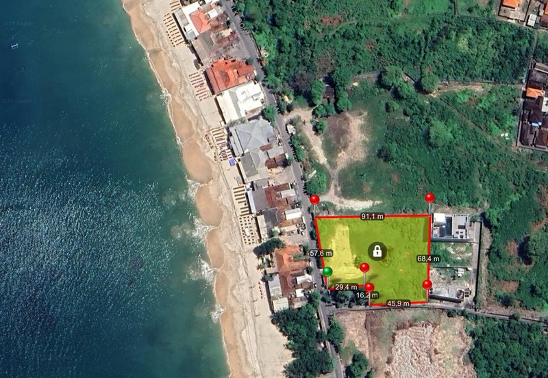 Dijual Kavling Beach Front Siap Bangun di Jimbaran , Bali