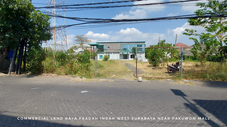 Commercial Land for Sale - Raya Pradah Indah West Surabaya | 6,195 sqm Prime Location Near Pakuwon Mall