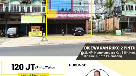 DISEWAKAN 2 RUKO GANDENG PREMIUM