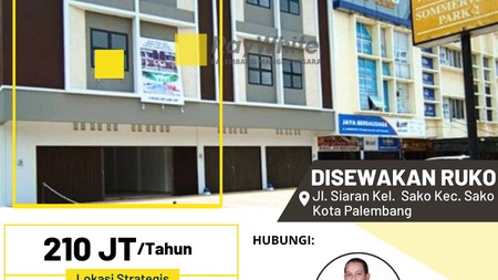 DISEWAKAN RUKO JUMBO LEBAR 9 METER