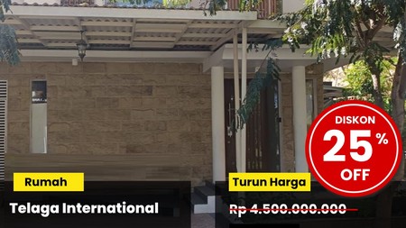 Dijual Murah Rumah di Telaga International Surabaya Barat