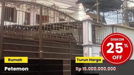 Dijual Rumah Pusat Kota di Jalan Petemon Surabaya