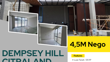 DIJUAL RUMAH BARU DEMPSEY HILL CITRALAND SURABAYA BARAT