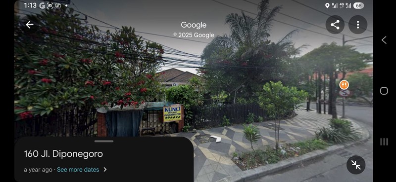 Rumah Commercial di Jl. Raya Diponegoro 158 (Hoek WR Supratman) Surabaya, Jawa Timur