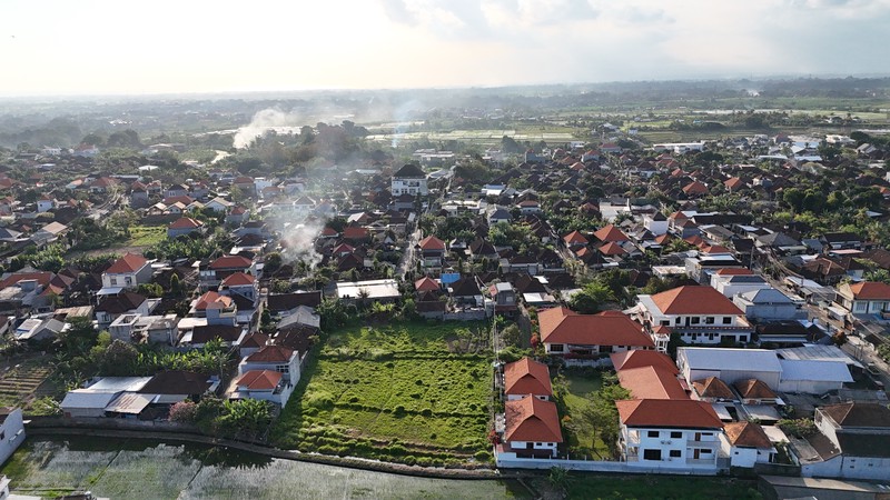 Leasehold - Tranquil 2000 sqm Leasehold Land with Rice Field View in Babakan, Canggu