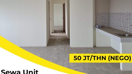Disewakan Apartemen Puncak Dharmahusada 2 unit Tipe 2BR jadi 1 (total 4 BR dengan ruang utama loss)