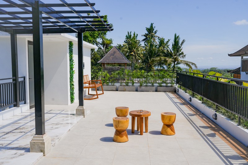 Freehold  - Ubud Hideaway Rooftop Garden Villa with Stunning Mount Agung Views, Bali