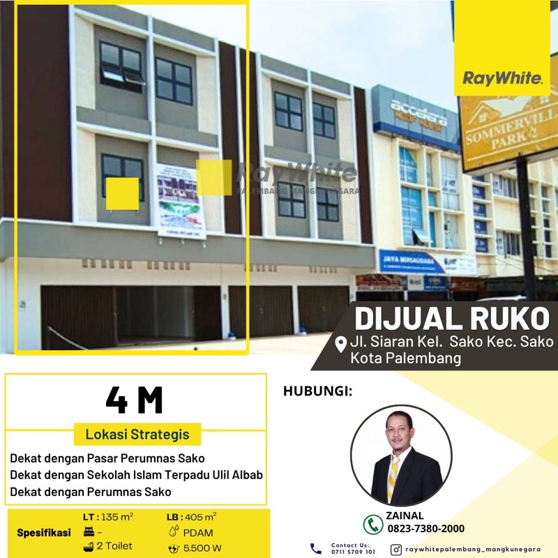 DIJUAL RUKO JUMBO LEBAR 9 METER