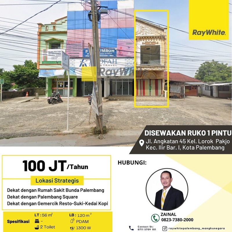 DISEWAKAN RUKO TENGAH KOTA COCOK UNTUK PERKANTORAN