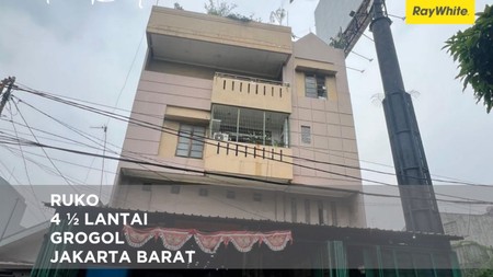 Ruko Makaliwe 4½ Lantai  336 m&#xb2;  Grogol  Jakarta Barat 