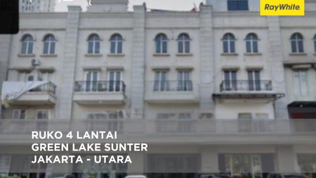 Ruko Green Lake Sunter Bagus dekat Starbucks, Apartemen, Hotel, Danau Sunter 