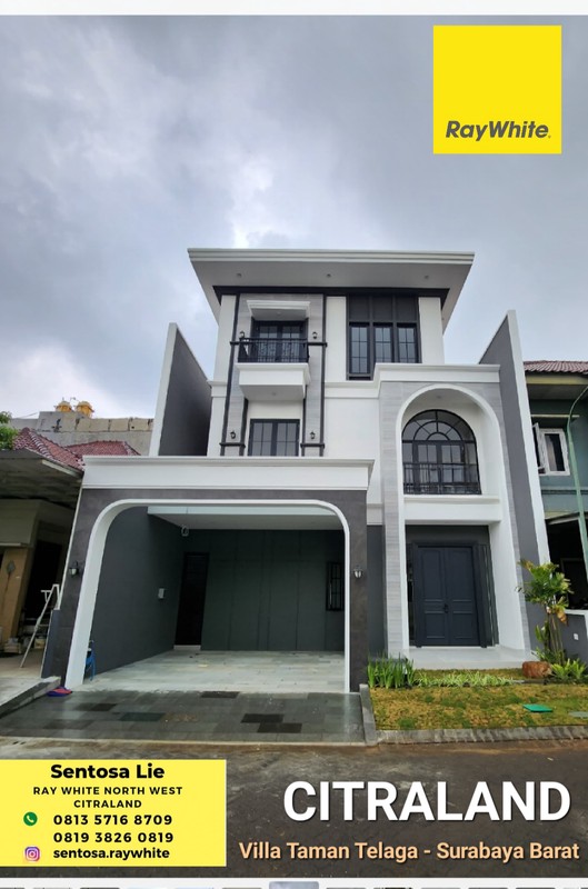 4 Milyar-an Dijual Rumah Villa Taman Telaga Citraland - New American Classic Desain Lokasi Terdepan Dekat G Walk , Sekolah Ciputra