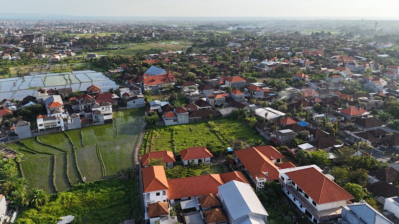 Leasehold - Tranquil 2000 sqm Leasehold Land with Rice Field View in Babakan, Canggu