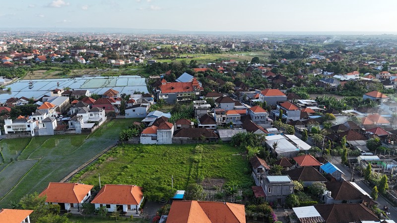 Leasehold - Tranquil 2000 sqm Leasehold Land with Rice Field View in Babakan, Canggu