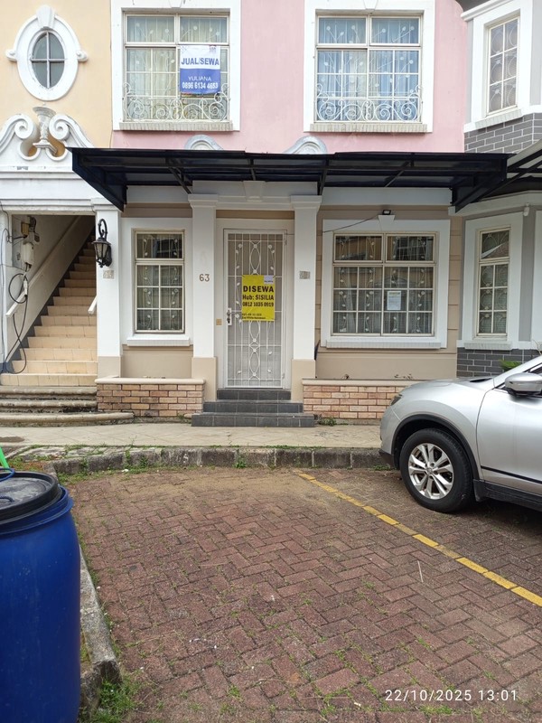 disewakan townhouse di Taman Paris 2 Lippo Karawaci Tangerang