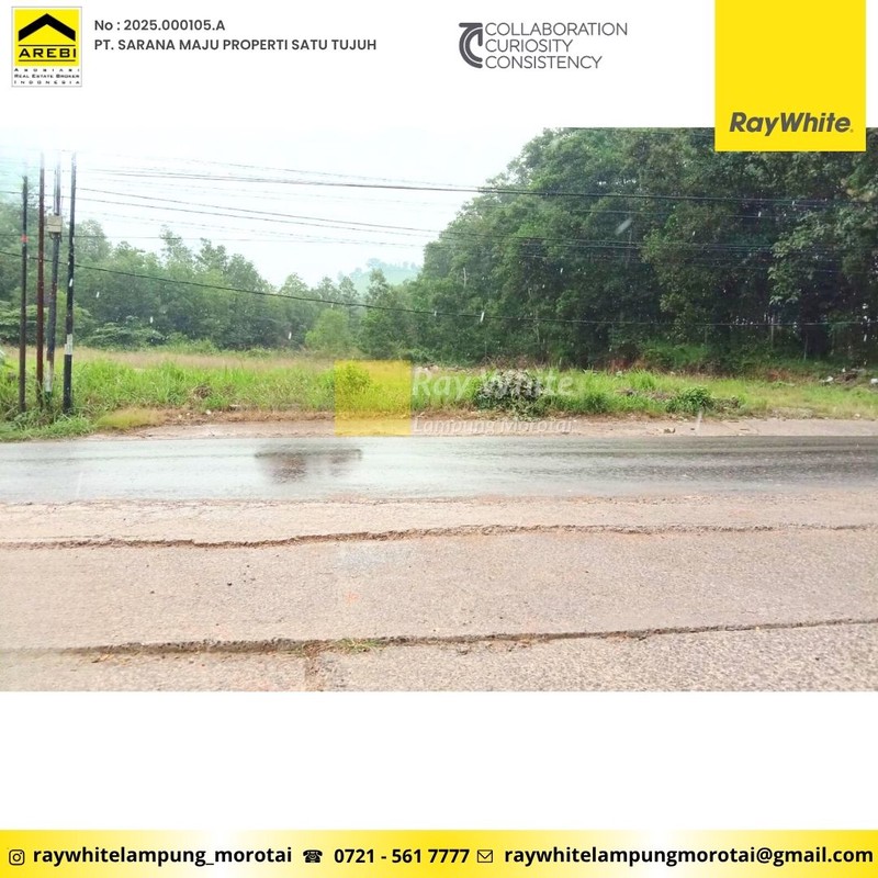 Tanah murah Luas 3493m&#xb2; pinggir jalan raya