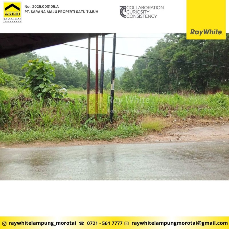 Tanah murah Luas 3493m&#xb2; pinggir jalan raya