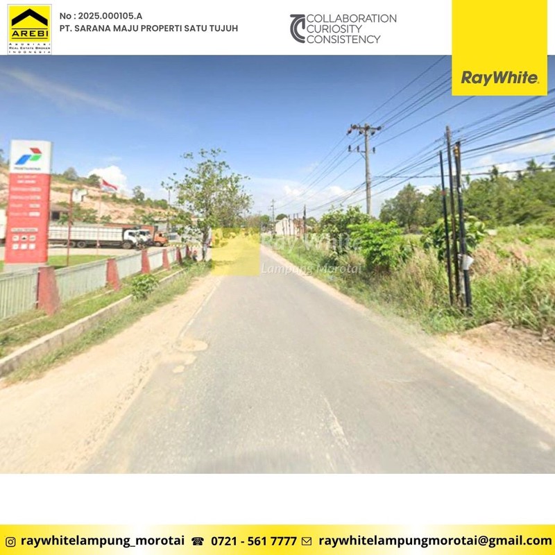 Tanah murah Luas 3493m&#xb2; pinggir jalan raya