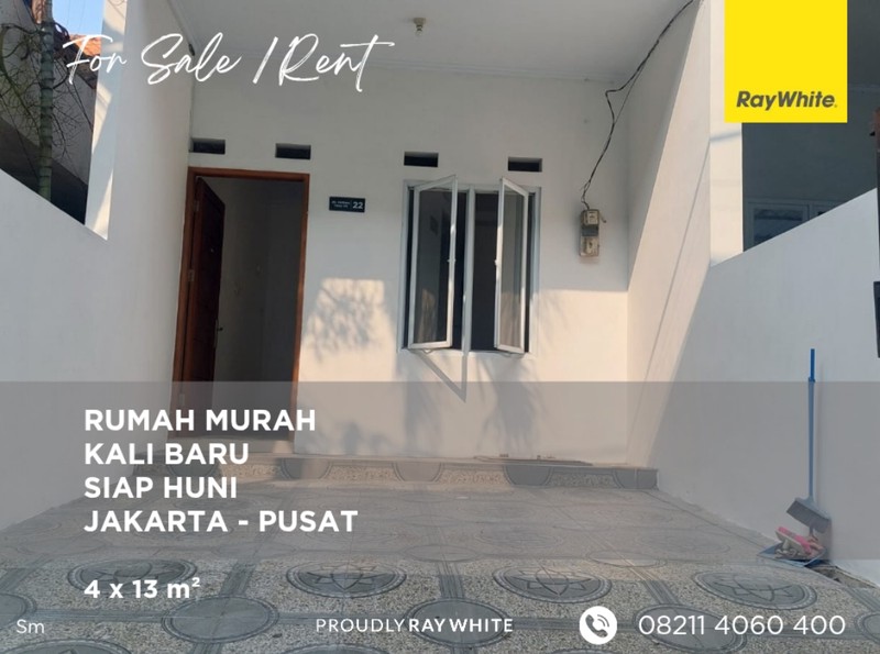 Rumah Kali Baru Murah Siap Huni 2 Lantai 