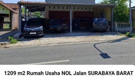 MURAH Rp.5 Juta-an/m2 Dijual Rumah Nol Jalan Raya Sumur Welut - Bangkingan - Lakarsantri - Surabaya Barat Cocok Buat Segala Usaha Dekat Royal Residence Wiyung, Raya Bangkingan, Grand Harvest 