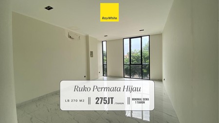 Disewakan Ruko Murah dan Strategis di Pinggir Jalan Jl Panjang, Permata Hijau, Jakarta Barat