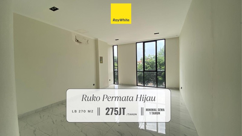 Disewakan Ruko Murah dan Strategis di Pinggir Jalan Jl Panjang, Permata Hijau, Jakarta Barat