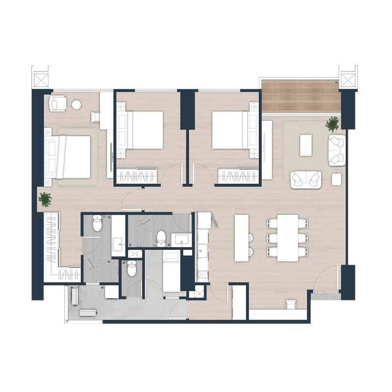 Dijual Apartemen EleVee Residences Alam Sutera 3BR, Serah Terima Maret 2026!