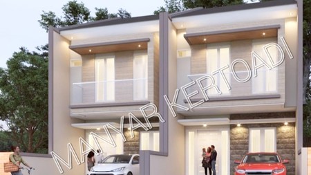 Rumah Baru Gress !!! di Manyar Kertoadi Surabaya Timur, Minimalis, 2 Lantai... BURUANN !!! - EA -