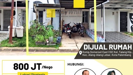 Dijual Cepat Rumah di Komplek Somerset East CGC Kota Palembang