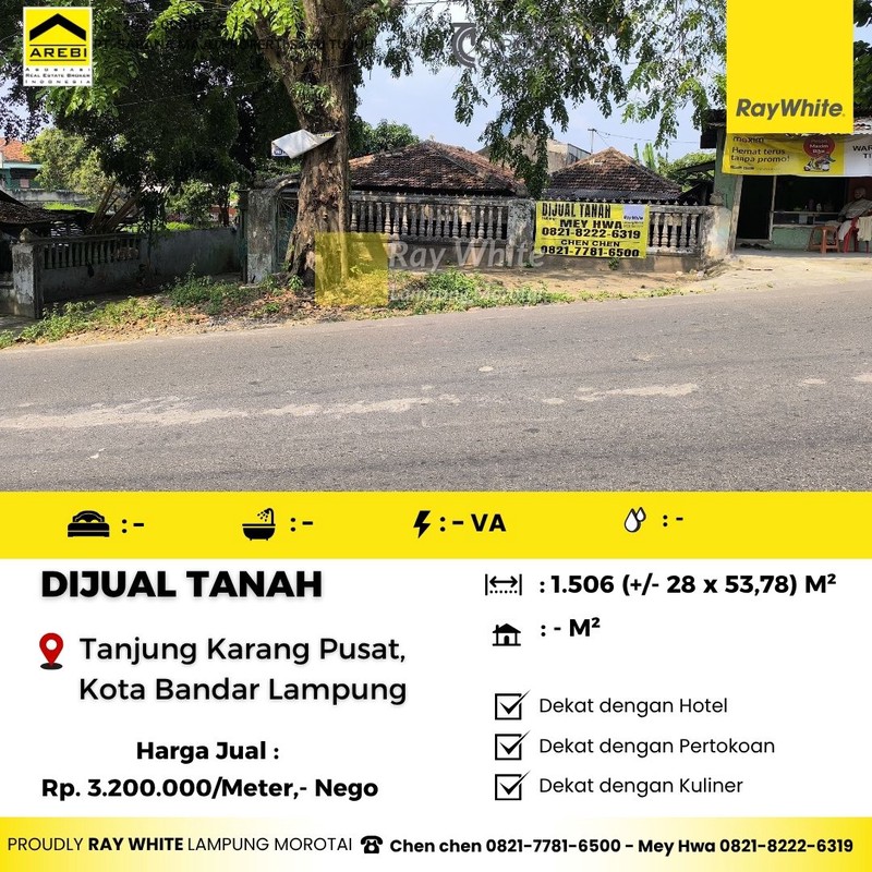 Dijual Tanah Lokasi Strategis Pusat Kota