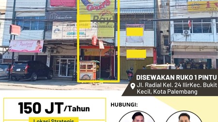 Disewakan Ruko 1 Pintuh