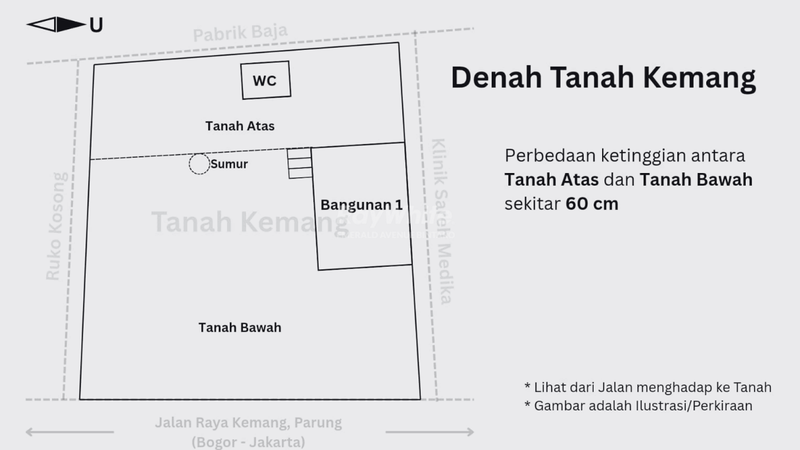 Kavling Siap Bangun Di Jl Raya Kemang Bogor Jawa Barat