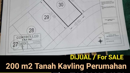 MURAH Dijual 200 m2 Tanah Kavling The Taman Dayu - Cluster Keukenhof - Pandaan - Pasuruan - Jawa Timur 
