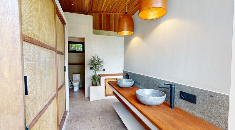 Leasehold - Elegant Riverside Villa with Unique Step-Down Design in Buwit, Bali