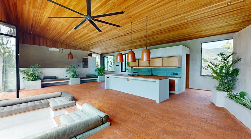 Leasehold - Elegant Riverside Villa with Unique Step-Down Design in Buwit, Bali