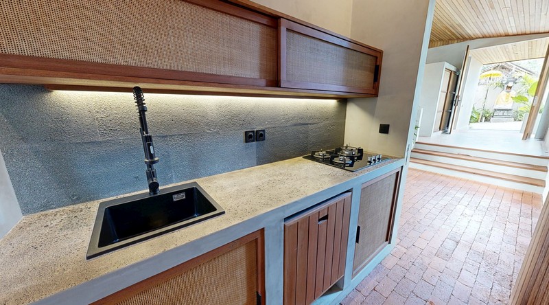 Leasehold - Elegant Riverside Villa with Unique Step-Down Design in Buwit, Bali